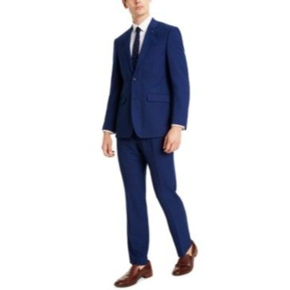 PERRY ELLIS Men's Slim-Fit Blue Suit Jacket - NWT - Size 44 /38 - Picture 2 of 4
